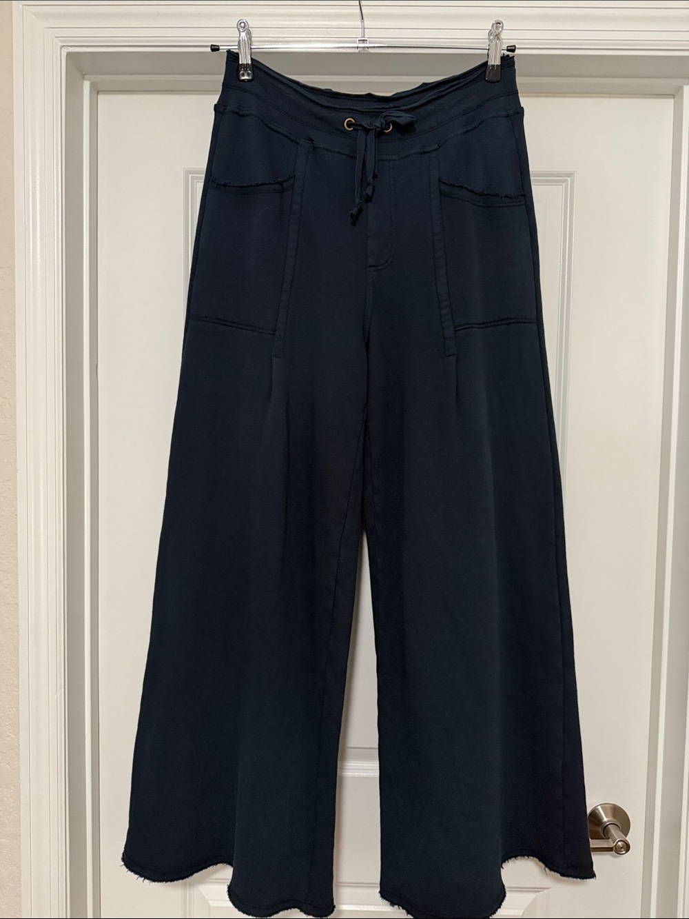 NWT XCVI Navy Pull-On Joggers with Branded Tag